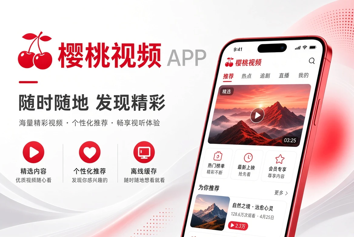 樱桃视频APP界面展示